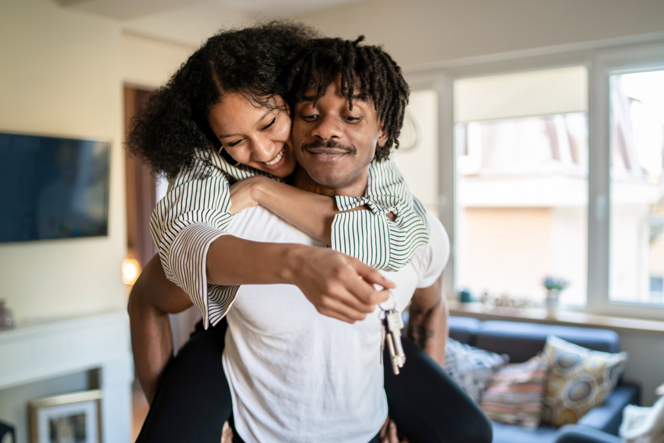 Couple who bought a home